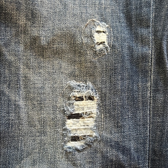 White House Black Market Women's Blue Distressed Jeans - Picture 2 of 5